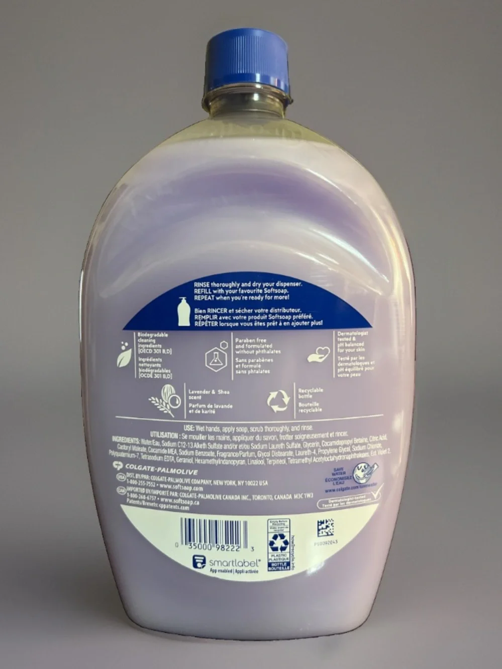LAVENDER AND SHEA BUTTER SOFTSOAP MOISTURIZING LIQUID HAND SOAP REFILL 50 OZ